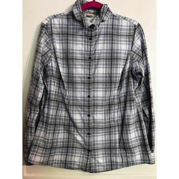 Duluth Trading Co. Other - Duluth Trading Co. Blue Plaid Fishing Shirt Vented Sz L Gorpcore Long Sleeve
